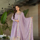 Chinnon Embroidered Gown with Dupatta | Sequins & Multi-Thread Work | Wedding & Festive Wear