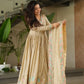 Chinnon Embroidered Gown with Dupatta | Sequins & Multi-Thread Work | Wedding & Festive Wear