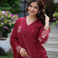 Chinnon Embroidered Kurta Set With Dupatta