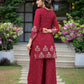 Chinnon Embroidered Kurta Set With Dupatta