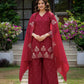 Chinnon Embroidered Kurta Set With Dupatta