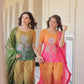 Chinnon Print Kurti with Beads Embroidery, Matching Bottom & Tebby Silk Dupatta – 2 Colours