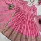 Chinon Anarkali Set with Thread & Sequin Work – Pink & White