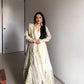 Chinon Anarkali Set with Thread & Sequin Work – Pink & White