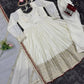 Chinon Anarkali Set with Thread & Sequin Work – Pink & White