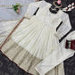 Chinon Anarkali Set with Thread & Sequin Work – Pink & White
