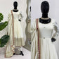 Chinon Anarkali Set with Thread & Sequin Work – Pink & White