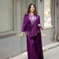 Chinon Embroidered Cape Style Palazzo Set for Festive and Party Wear