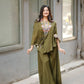 Chinon Embroidered Cape Style Palazzo Set for Festive and Party Wear