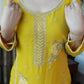 Chinon Embroidered Kurti Sharara Set with Dupatta for Festive and Wedding Wear