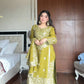 Chinon Embroidered Kurti Sharara Set with Dupatta for Festive and Wedding Wear