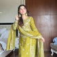 Chinon Embroidered Kurti Sharara Set with Dupatta for Festive and Wedding Wear