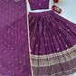 Chinon Embroidered Lehenga Choli Set with Dupatta