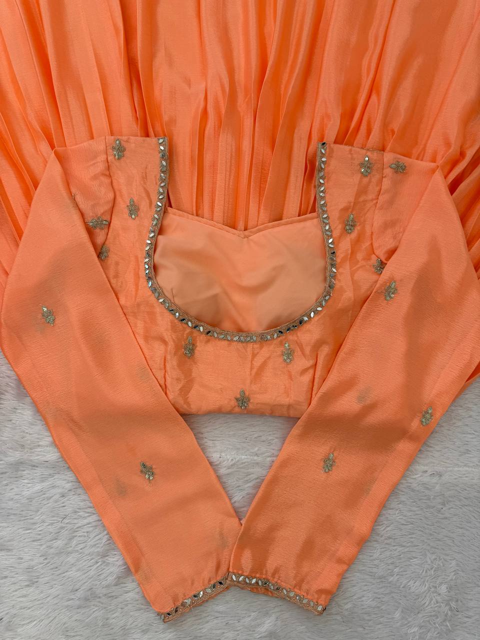 Chinon Embroidered Mirror Work Suit Set