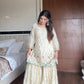 Chinon Embroidered Sharara Suit Set with Dupatta for Festive and Wedding Wear