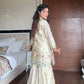 Chinon Embroidered Sharara Suit Set with Dupatta for Festive and Wedding Wear