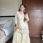 Chinon Embroidered Sharara Suit Set with Dupatta for Festive and Wedding Wear