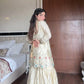 Chinon Embroidered Sharara Suit Set with Dupatta for Festive and Wedding Wear
