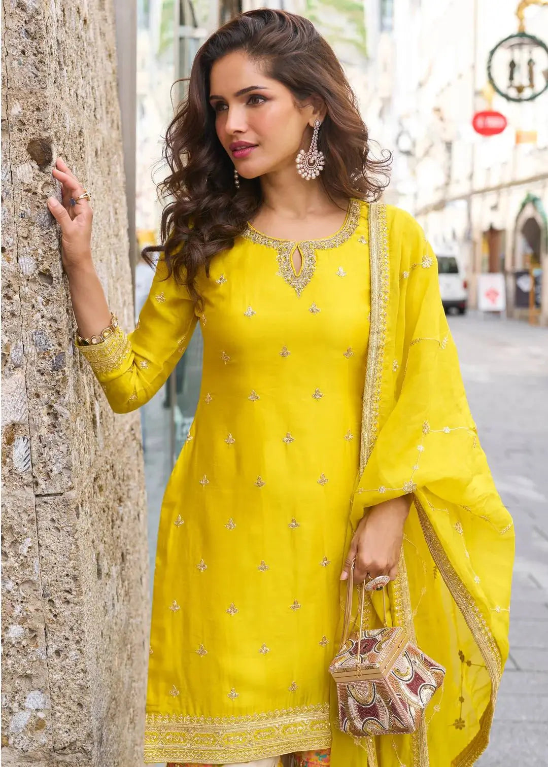 Chinon Sequin Floral Sharara