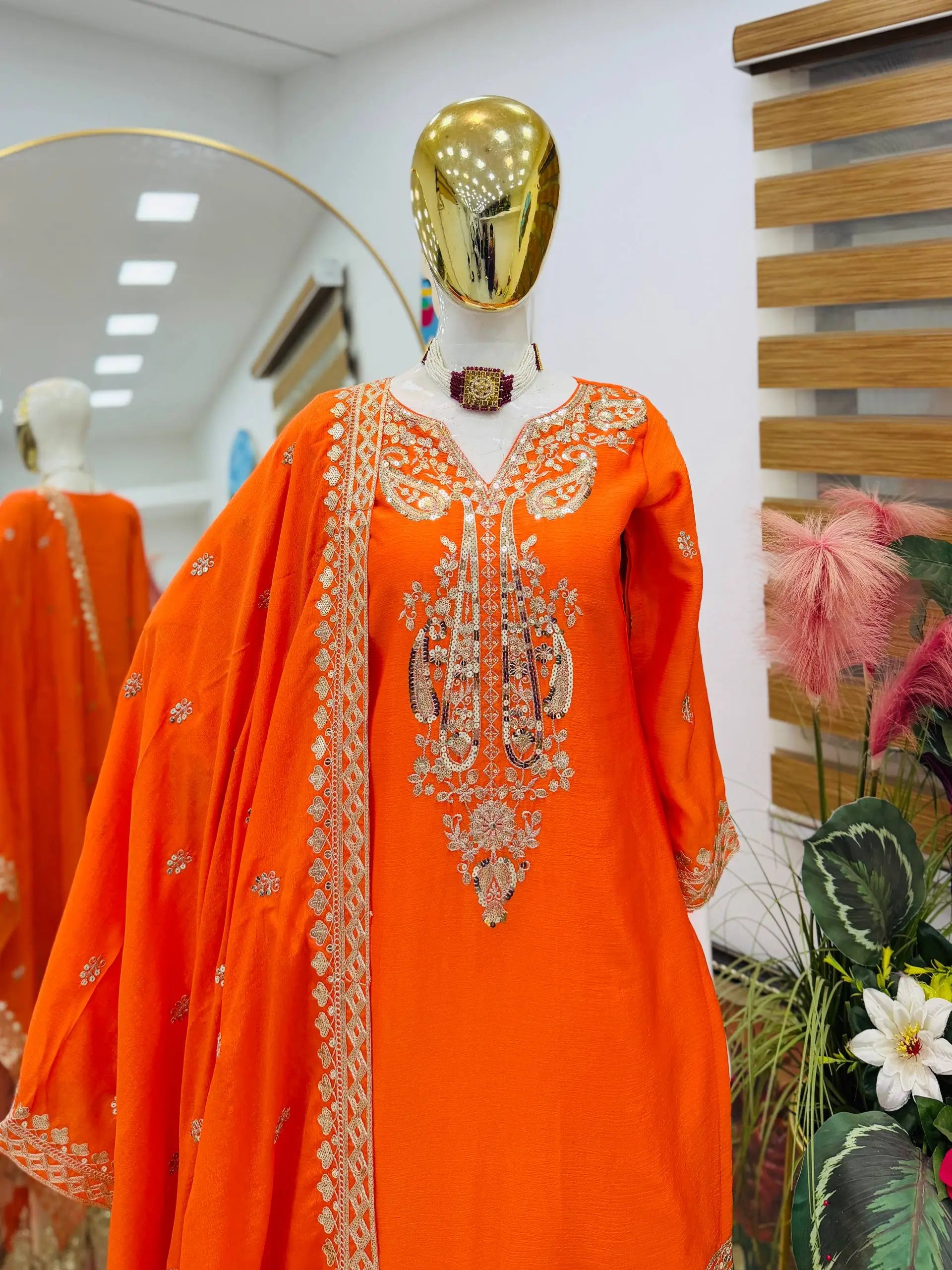 Chinon Sequin Floral Sharara