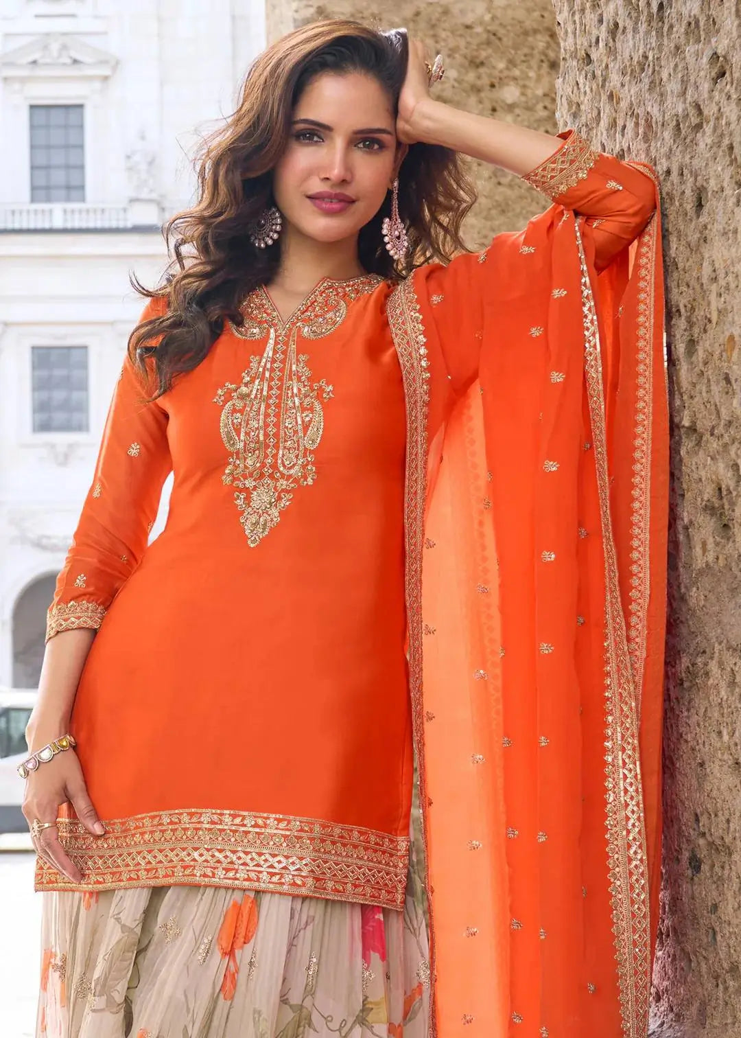 Chinon Sequin Floral Sharara