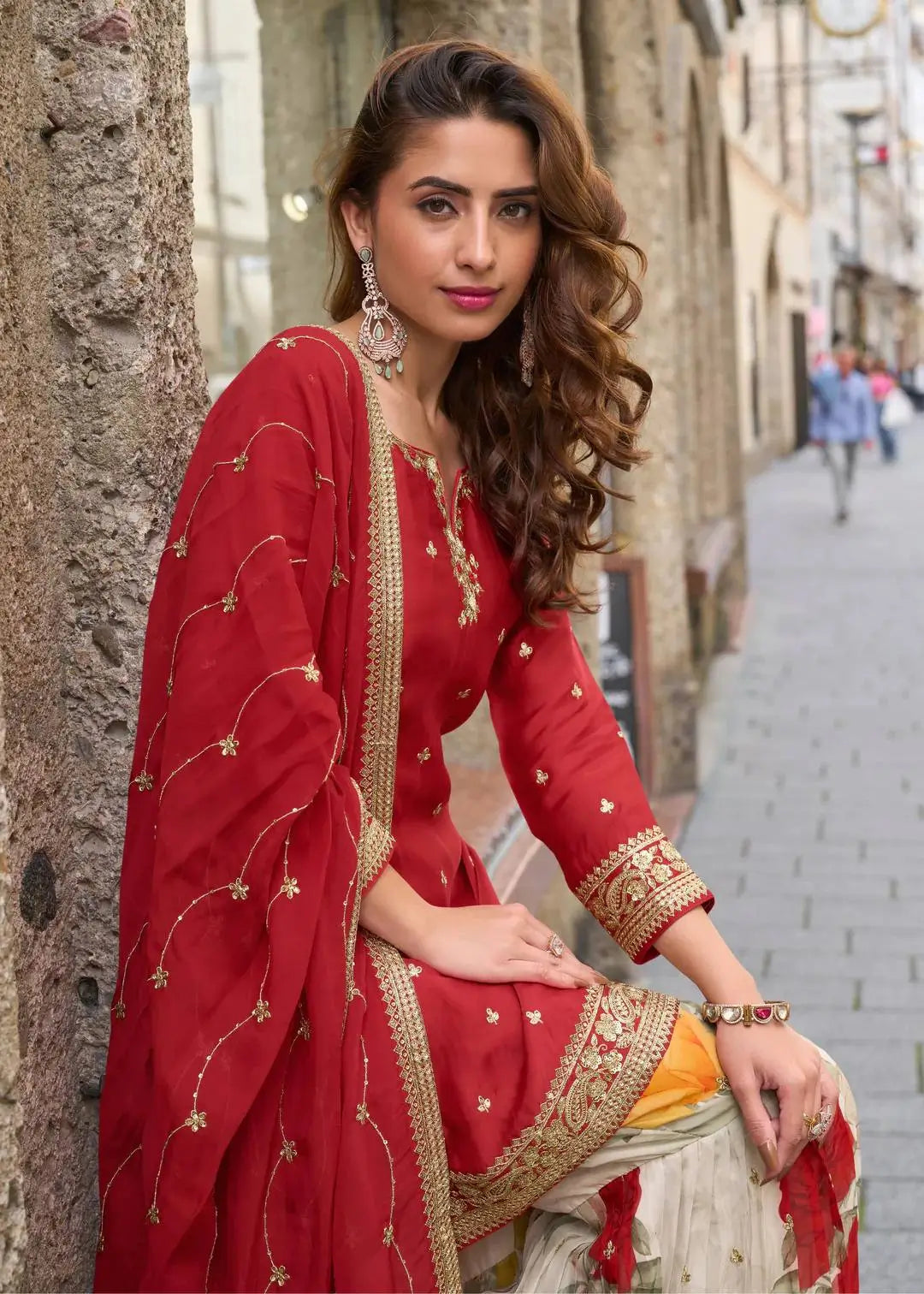 Chinon Sequin Floral Sharara