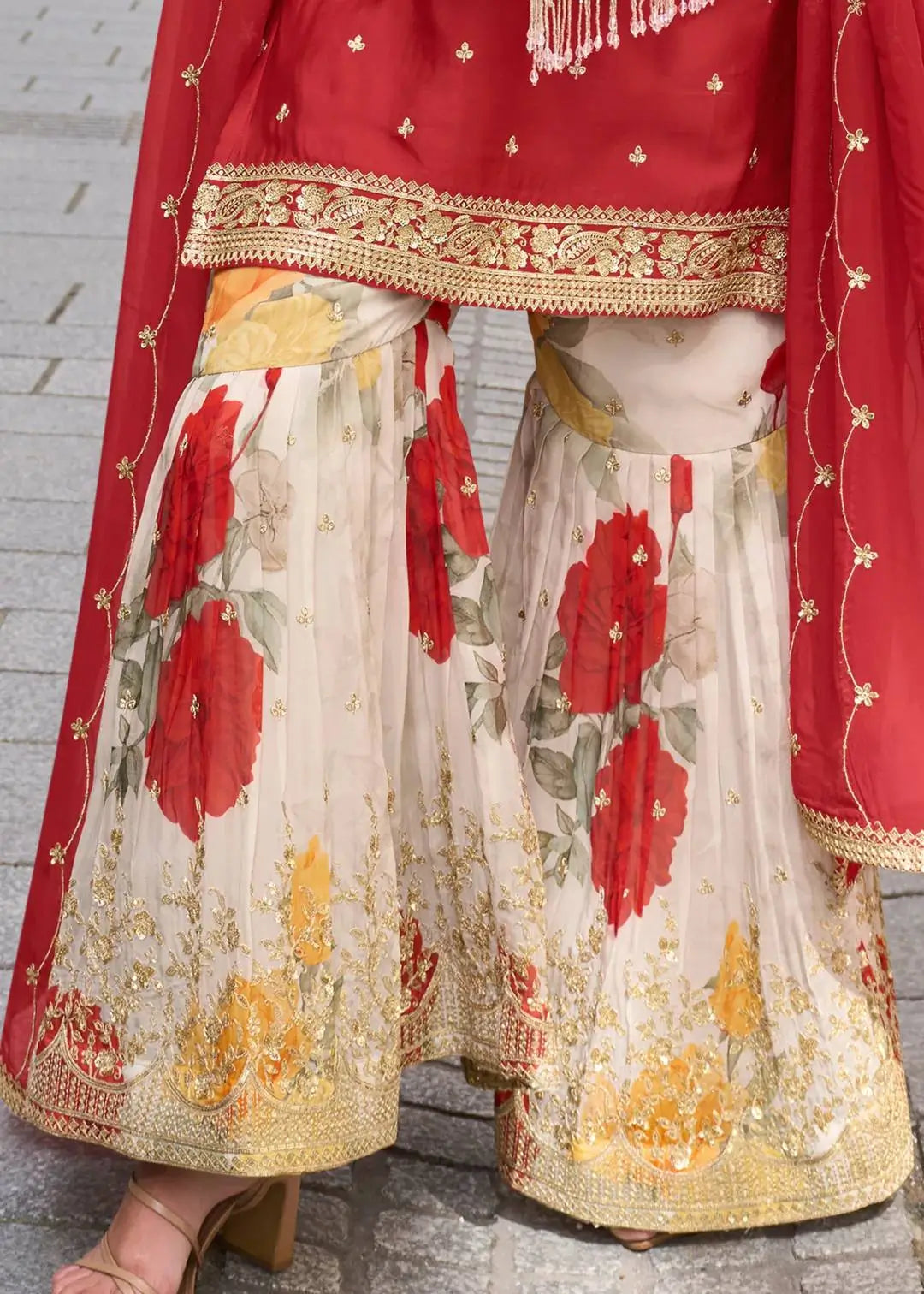Chinon Sequin Floral Sharara