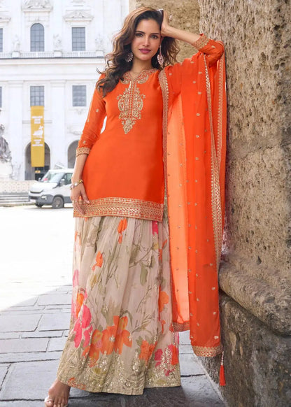 Chinon Sequin Floral Sharara