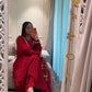 Chinon Silk Anarkali Kurta Palazzo Set with Dupatta for Festive and Daily Wear