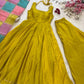Chinon Silk Anarkali Set with Cotton Dupatta