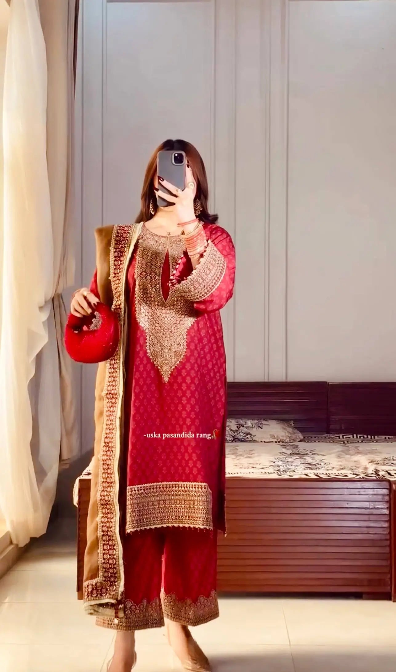 Chinon Silk Digital Print Embroidered Suit Set with Organza Dupatta – Festive & Party Wear