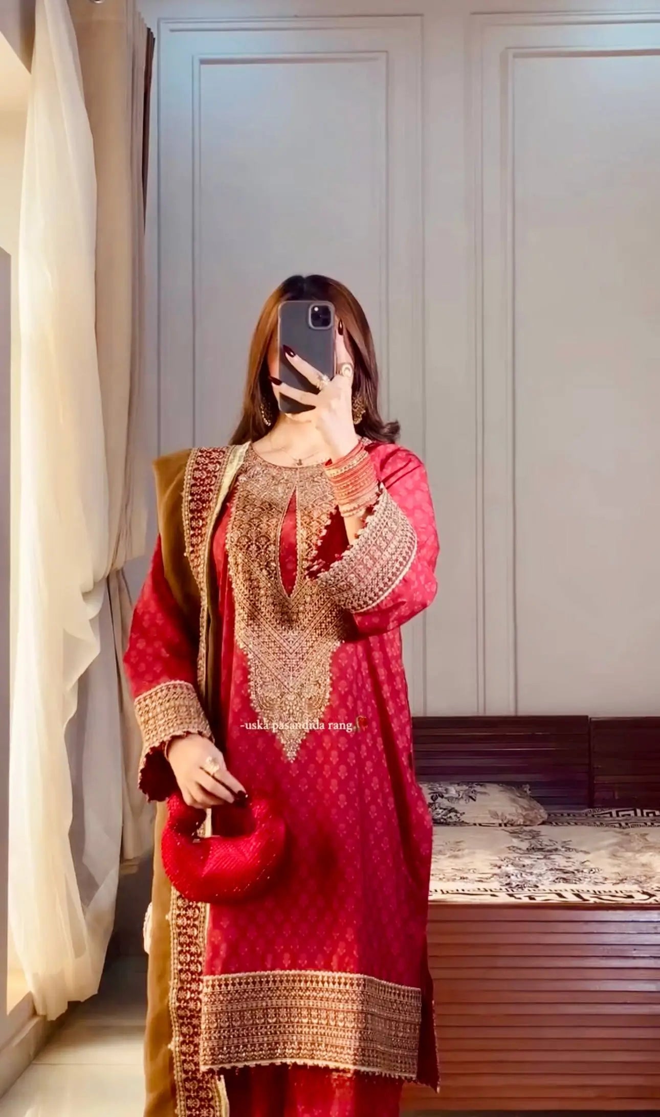 Chinon Silk Digital Print Embroidered Suit Set with Organza Dupatta – Festive & Party Wear
