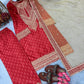 Chinon Silk Digital Print Embroidered Suit Set with Organza Dupatta – Festive & Party Wear