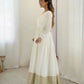 Chinon Silk Embroidered Anarkali Gown Set with Dupatta