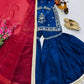 Chinon Silk Embroidered Kurti Palazzo Set with Dupatta