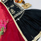 Chinon Silk Embroidered Kurti Palazzo Set with Dupatta