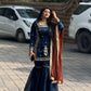 Chinon Silk Embroidered Kurti Palazzo Set with Dupatta