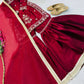 Chinon Silk Embroidered Kurti Palazzo Set with Dupatta