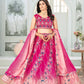 Chinon Silk Embroidered Lehenga Choli with Georgette Dupatta