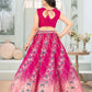 Chinon Silk Embroidered Lehenga Choli with Georgette Dupatta