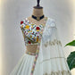 Chinon Silk Embroidered Lehenga Choli with Georgette Dupatta
