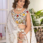 Chinon Silk Embroidered Lehenga Choli with Georgette Dupatta