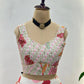 Chinon Silk Embroidered Lehenga Choli with Georgette Dupatta