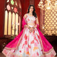 Chinon Silk Embroidered Lehenga Choli with Georgette Dupatta