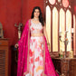 Chinon Silk Embroidered Lehenga Choli with Georgette Dupatta