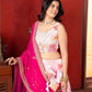 Chinon Silk Embroidered Lehenga Choli with Georgette Dupatta