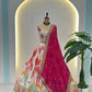 Chinon Silk Embroidered Lehenga Choli with Georgette Dupatta