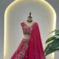 Chinon Silk Embroidered Lehenga Choli with Georgette Dupatta
