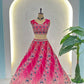Chinon Silk Embroidered Lehenga Choli with Georgette Dupatta