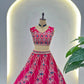 Chinon Silk Embroidered Lehenga Choli with Georgette Dupatta